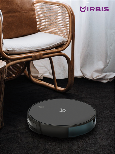 Робот-пылесос IRBIS Bean 0121 Robot vacuum IRBIS Bean 0121, 2600 mAh, 28W, black. Included:charging station, power adapter, remote, AAA batteries - 2, nozzle and cloth for wet, water tank, dust collector, b (царапины,потертости)