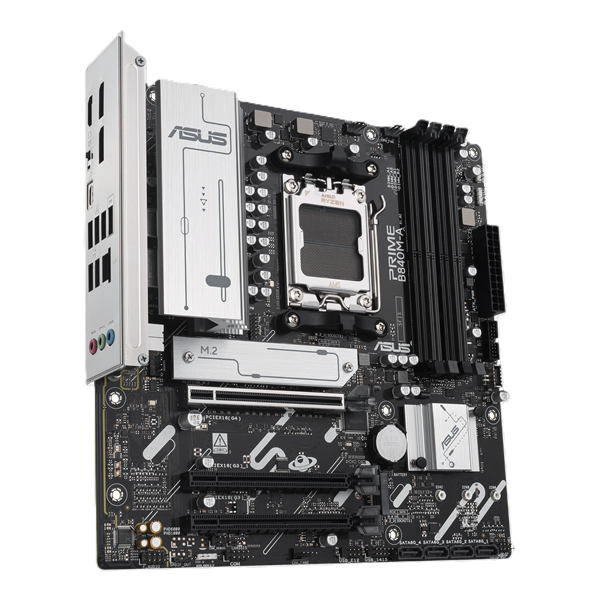Материнская плата ASUS PRIME B840M-A-CSM, AM5, B840, 4*DDR5, 4*SATA, 3*M.2, 2*USB 3.2, 4*USB 2.0, Type-C, 4*PCIx16, 2* DP+HDMI, mATX; 90MB1J10-M0EAYC