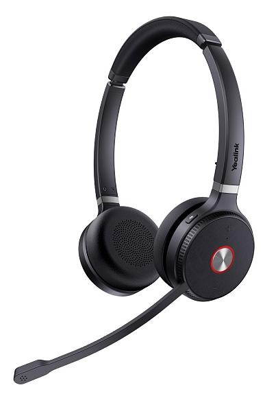 Гарнитура YEALINK WH62 Dual Portable UC Дуо, Беспроводная, HD звук, 120м DECT, Шумоподав, USB-адаптер
