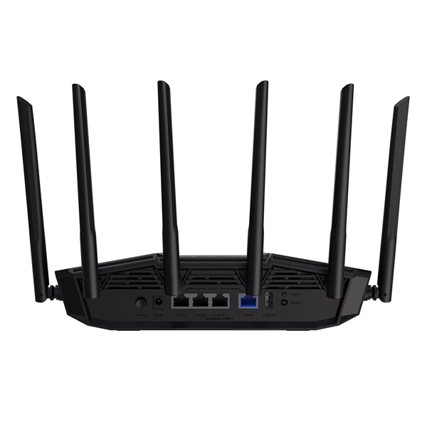 роутер ASUS TUF-BE6500//802.11 a/b/g/n/ac/ax/be, 2,4 + 5 gGz, black
