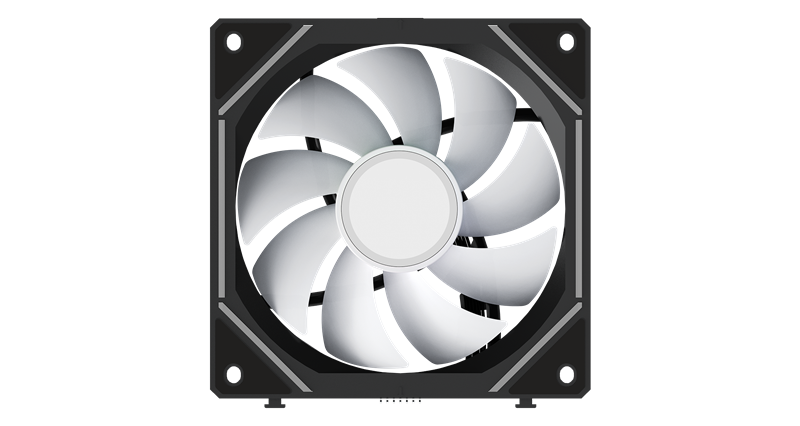 Вентилятор для корпуса Ocypus Gamma F12 UNI BK ARGB 3 IN 1, 3x120x120x25mm, 4-PIN PWM, 800-1800 RPM, 31 DBA MAX, HYDRO BEARING