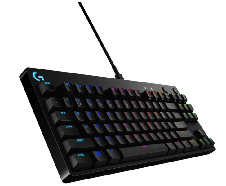 Клавиатура Logitech Gaming keyboard G PRO, Mechanical, RGB, Black, [920-009393]