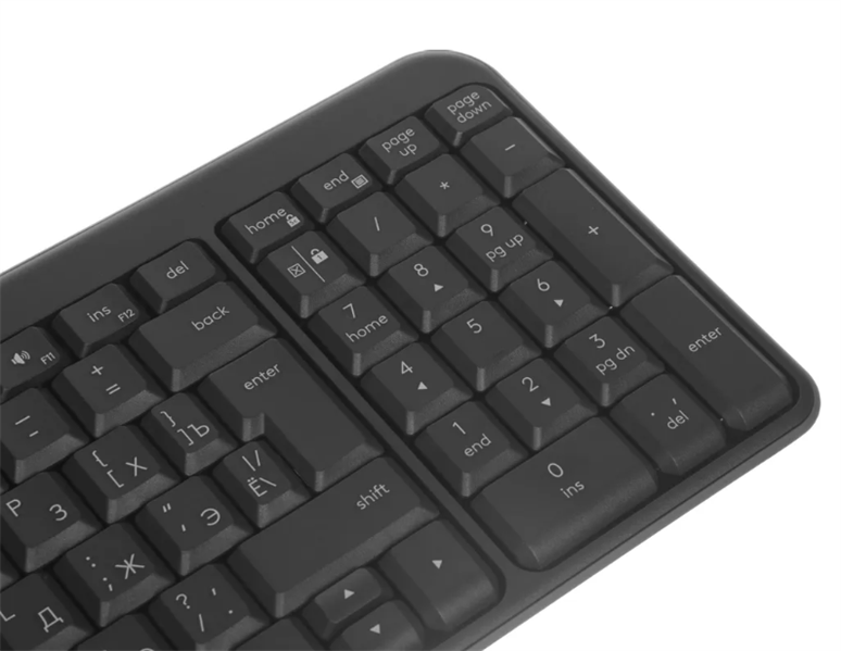 Клавиатура+мышь Logitech Wireless Desktop MK250 (Keybord&mouse), Bluetooth, Black, Rus/Eng, [920-013853]