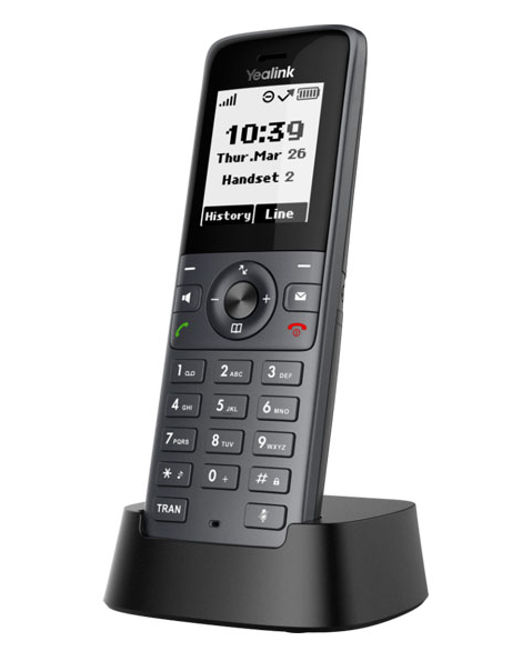 телефон YEALINK W71P (база W70B+трубка W71H) до 10 SIP-аккаунтов, до 10 трубок на базу, до 20 вызовов, шт