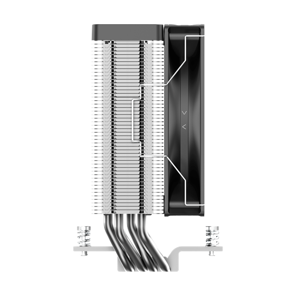 Кулер для процессора Ocypus Delta A40 Elite BK, 120mm FAN, Top Panel, 4 HEAT PIPES, 4-PIN PWM, 500-2000 RPM, 29DBA, HYDRO BEARING, LGA115X/1200/1700/18XX, AM4/AM5