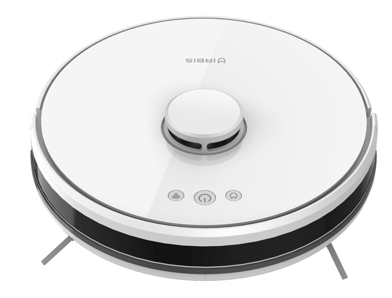 Робот-пылесос с LIDAR (лазерный дальномер) навигацией Robot vacuum IRBIS Peach 0421,3000 mAh,28W,3000Pa, Hyrpscope,White, charging stat, power adapter, roller brush & cloth for wet, water tank, dust collector, brushe (незначительное повреждение коробки)