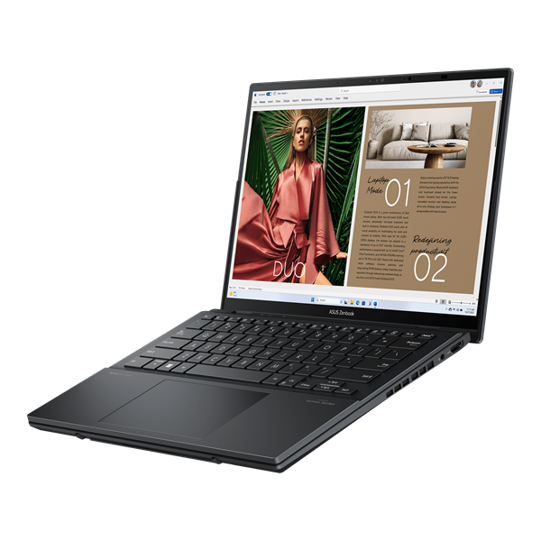 ASUS Zenbook Duo OLED UX8406MA-QL338W Intel® CoreUltra 7 155H 1.4 GHz LPDDR5X 16GB 1TB PCIE G4 SSD 14" OLED WUXGA BEND GLARE TOUCH(OGM),400NITS(HDR),DCI-P3:100% WIN11 HOME Inkwell Gray
