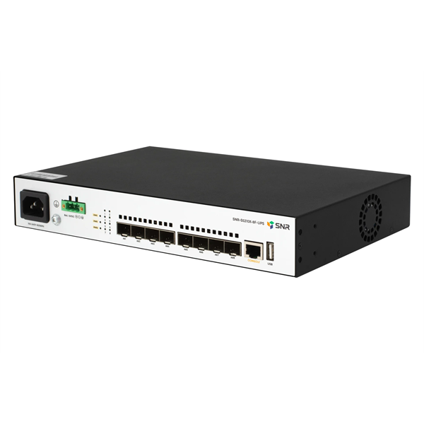 коммутатор SNR Управляемый коммутатор уровня 2+, 8 x 1/10GE SFP+. Питание: 220V AC + встроенный UPS 12V