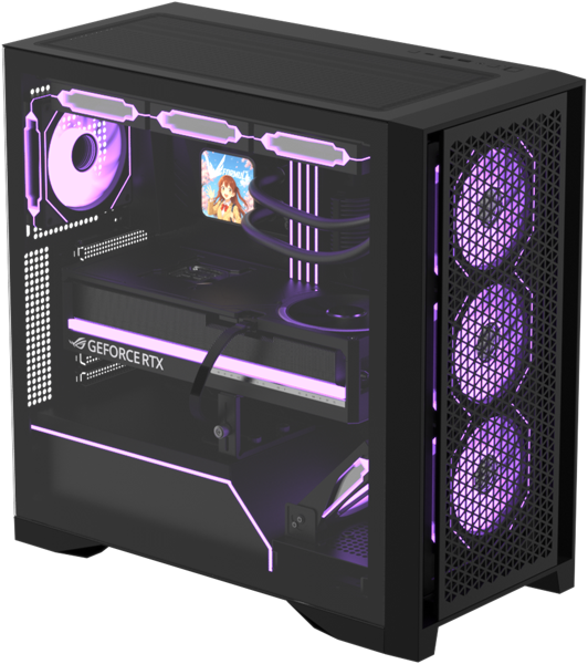 корпус Formula V Line Air Power G8 Black, ATX, Dual Front Panels, TYPE-C*1, USB3.0*1