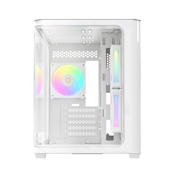 корпус Ocypus Iota C50 WH Curve ARGB Digital, MATX, Type-C*1, USB3.0*2, REAR 1x120mm ARGB, MB SIDE 2x120mm ARGB (существенное повреждение коробки)