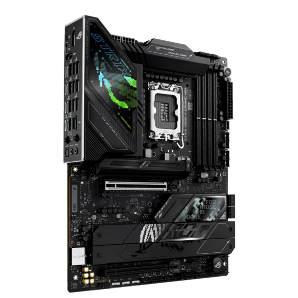 Материнская плата ASUS ROG STRIX Z890-F GAMING WIFI, LGA1851, Z890, 4*DDR5, 4*SATA, 5*M.2, 8*USB 3.2, 2*Type-C, 2*PCIx16, 2*Thunderbolt™ 4, HDMI+DP, ATX; 90MB1I40-M0EAY0