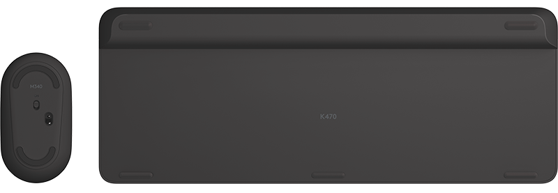 Клавиатура+мышь Logitech Wireless Desktop MK470 (Keybord&mouse), Black, Rus/Eng, [920-009206] (незначительное повреждение коробки)