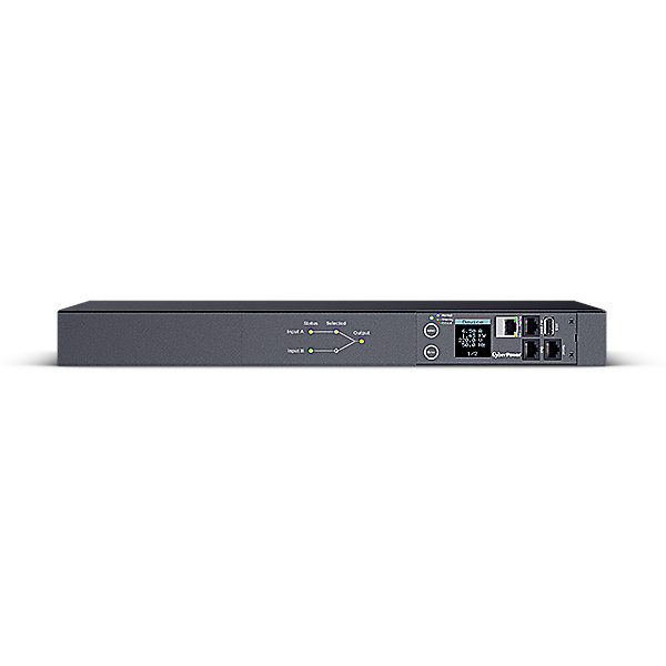 Панель питания распределительная CyberPower ATS CyberPower (PDU20SWHVIEC10ATNET) 1U type, 16Amp,SNMP, plug IEC 320 C20, (8) IEC 320 C13 (2) IEC 320 C19