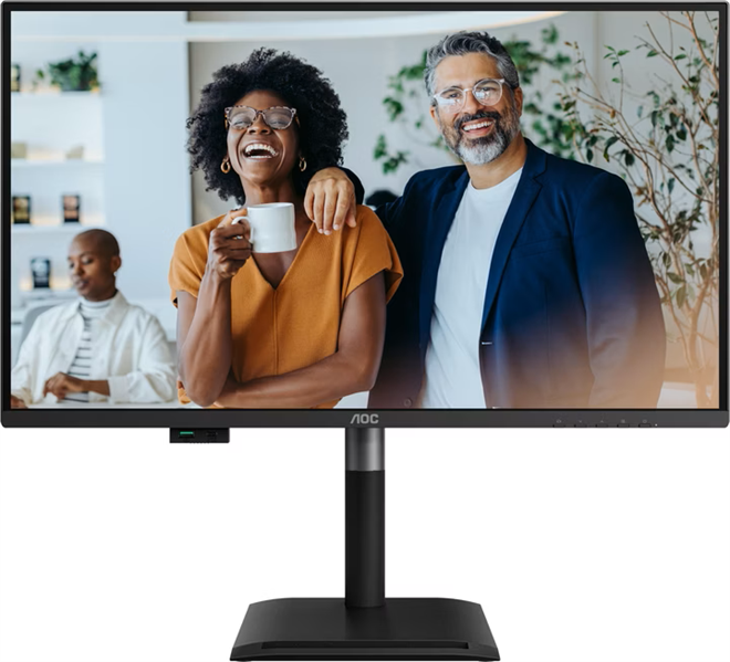 Монитор 27" AOC 2560x1440 WLED 16:9 IPS 350cd, 1500:1, 50M:1, 4ms, 178°/178°, HDMI, DP, USB hub: 4*USB3.2, 3*USB-C, RJ45, 120Hz, Speakers, Tilt, Height, Swivel, Pivot, VESA, Black, 3y