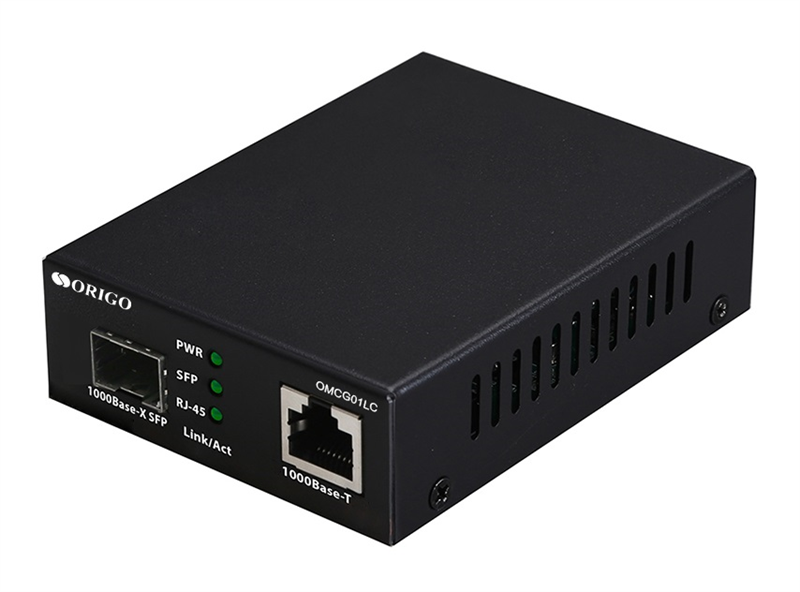 медиаконвертер ORIGO Автономный медиаконвертер, 1000Base-T / 1000Base-X SFP