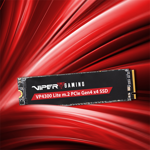 Твердотельный накопитель Patriot Viper VP4300 Lite 500GB M.2 2280 NVMe PCIe 4.0 x4 R7000/W4000 TBW 400TB 3D NAND