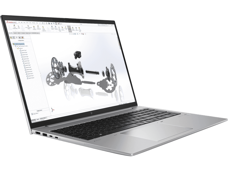 Ноутбук HP Zbook Firefly 16 G11 Intel U7-155H,16" WUXGA(1920x1200)IPS AG 300nits, Intel Arc Graphics, 32Gb DDR5(1), 1Tb SSD,56Wh LL,FPR,HD Webcam,1.79kg,2y,Gray,Win11Pro (незначительное повреждение коробки)