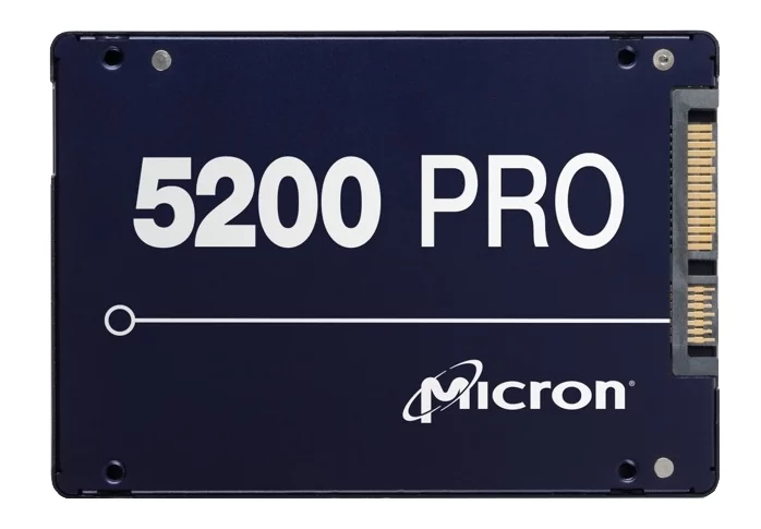 Micron 5200PRO 960GB SATA 2.5" 3D TLC R540/W520MB/s MTTF 2М 95000/32000 IOPS 2270TBW SSD Enterprise Solid State Drive, 1 year, OEM