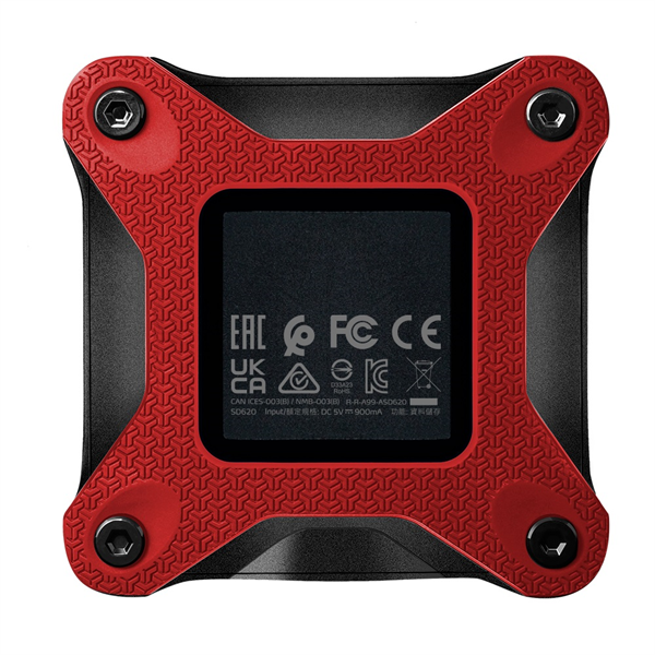 Внешний накопитель External SSD ADATA 512GB USB 3.2 Gen 2 (USB 10Gbps) R550/W480MB/s 3D NAND COLOR BOX red
