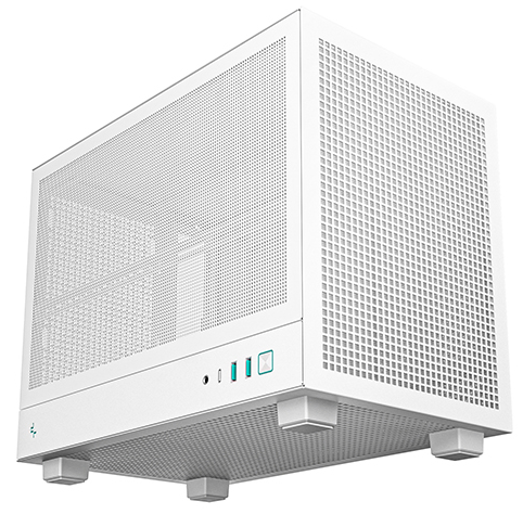 Корпус Deepcool CH160 MESH WH без БП, белый, MINI-ITX (R-CH160-WHNMI0-G-1)