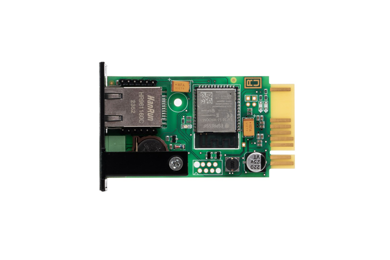 Дополнительное оборудование (2147) SKAT NM 810 SNMP модуль для ИБП SKAT-UPS типоразмер 1,1х10/100 Mb/s, Wi-Fi, релейный выход, вход для датчика темп/влаж или сухой контакт