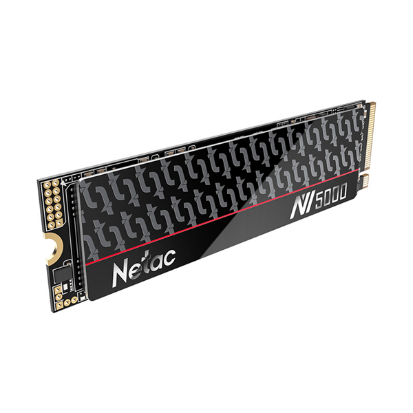 SSD накопитель Netac SSD NV5000-T 2TB PCIe 4 x4 M.2 2280 NVMe 3D NAND, R/W up to 4800/4400MB/s, IOPS(R4K) 600K/700K, TBW 1280TB with heat spreader, 5y wty