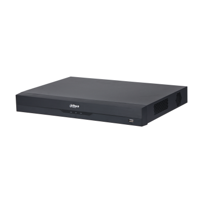 Видеорегистратор DAHUA 8-канальный IP-видеорегистратор 4K, H.265+ и ИИ Входящий поток до 384Мбит/с; сжатие: H.265+, H.265, H.264+, H.264, MJPEG; разрешение записи до 32Мп; накопители: 2 SATA III до 20Тбайт; воспроизве
