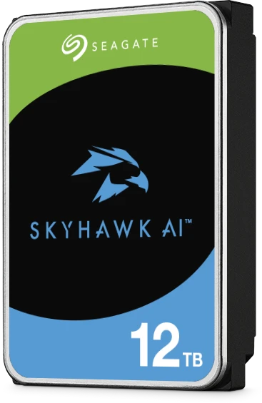 Жесткий диск Seagate SkyHawk AI HDD 3.5" SATA 12Tb, 7200 rpm, 512Mb buffer, 512e, ST12000VE003, 1 year