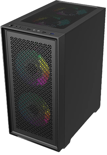 корпус Accord ACC-1902 black w/o PSU mATX 7x120mm 2xUSB2.0 1xUSB3.0 audio bott PSU
