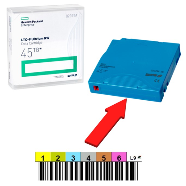 Ленточный картридж HPE LTO-9 Ultrium 45TB RW Data Cartridge (without label)