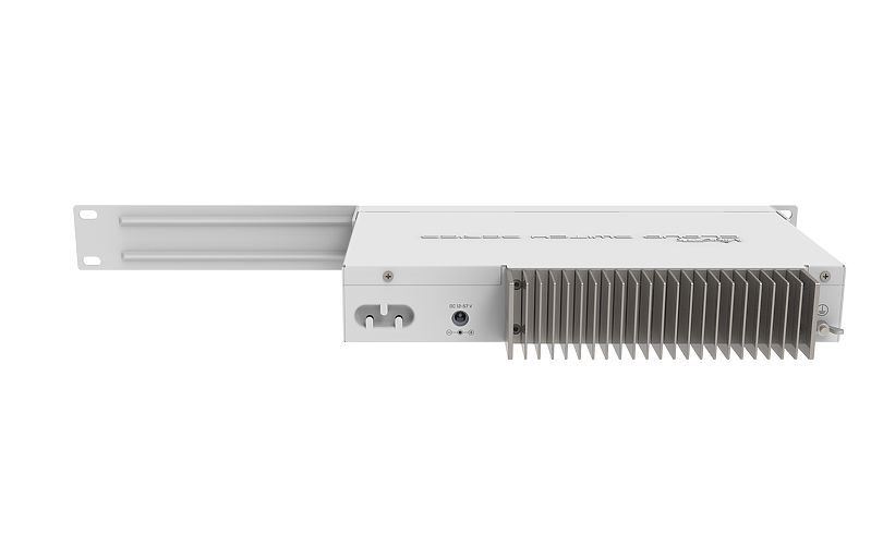Маршрутизатор MikroTik Cloud Router Switch 309-1G-8S+IN with Dual core 800MHz CPU, 512MB RAM, 1xGigabit LAN, 8 x SFP+ cages, RouterOS L5 or SwitchOS (dual boot), passive desktop case, rackmount ears, PSU