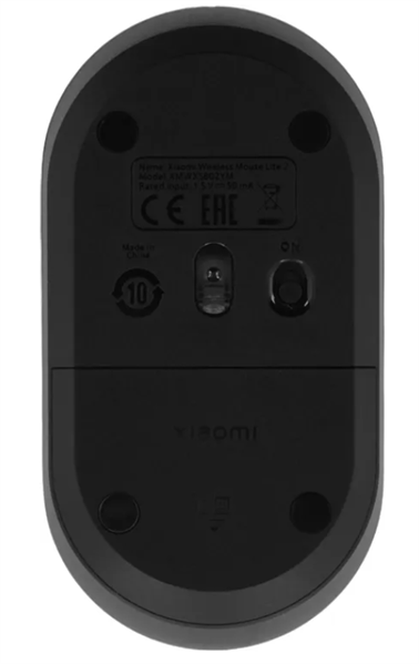 Мышь Xiaomi Wireless Mouse Lite 2, 1000dpi, Black
