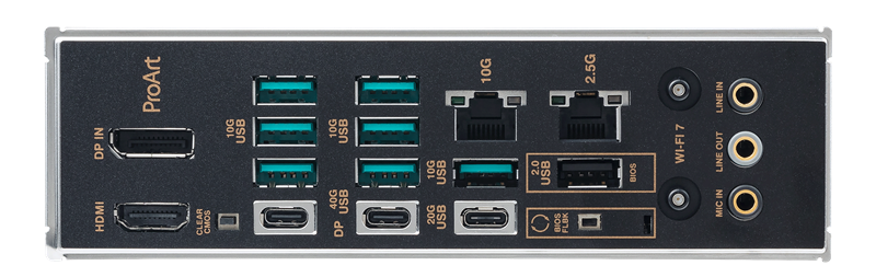 Материнская плата ASUS PROART X870E-CREATOR WIFI, AM5, X870, 4*DDR5, 4*SATA, 4*M.2, 7*USB 3.2, 1*USB 2.0, 2*USB4, Type-C, 3*PCIx16, HDMI, ATX; 90MB1IG0-M0EAY0