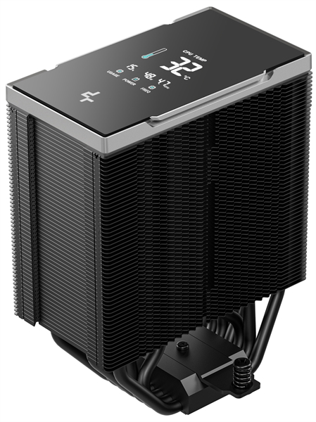 Кулер для процессора DEEPCOOL AK700 DIGITAL NYX LGA1851/1700/1200/115X/AM5/AM4 (9шт/кор, TDP 260W, PWM, Fan 120mm, 7 тепл. трубок, Copper Base, черный) RET (R-AK700-BKNNMN-GJD-1)