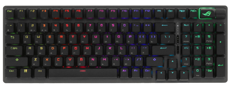 Клавиатура ASUS XA14 ROG STRIX SCOPE II X, Wired, 100%, ABS, RGB Lighting, Black