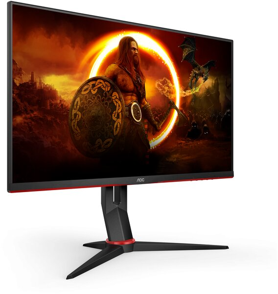 Монитор 27" AOC Q27G2S 2560x1440, WLED, 16:9, IPS, 350 cd, 1000:1, 80M:1, 4(1) ms, 178/178, 2xHDMI, DP, 165Hz, Tilt, Pivot, HAS, Swivel, Внутр, VESA, Black, 3y