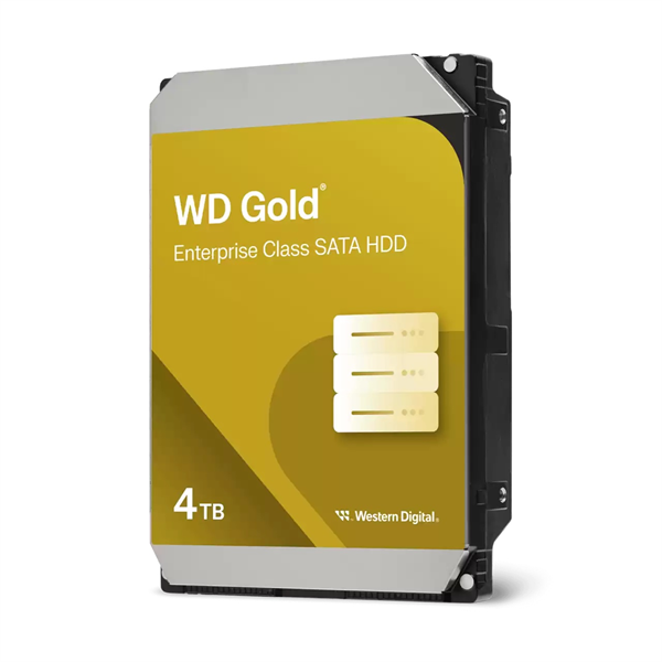 Жесткий диск Western Digital GOLD HDD 3,5" SATA 4Tb, 7200rpm, 256MB buffer, WD4004FRYZ, 1 year