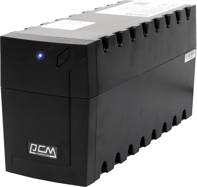 Источник бесперебойного питания Powercom Raptor, Line-Interactive, 600VA/360W, Tower, USB, 2xSchuko (2 batt) (2068784)