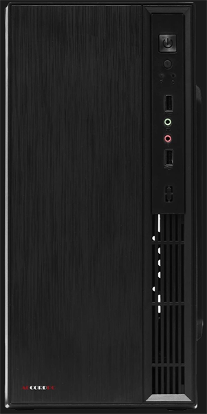 корпус Accord Entry ACC-241 black w/o PSU mATX 2xUSB2.0 audio
