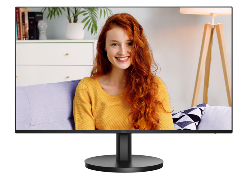 Монитор 27" AOC 1920x1080 WLED 16:9 IPS 250cd, 1300:1, 20M:1, 4ms, 178°/178°, VGA, HDMI, 100Hz, Speakers, Tilt, VESA, Internal, Black, 3y