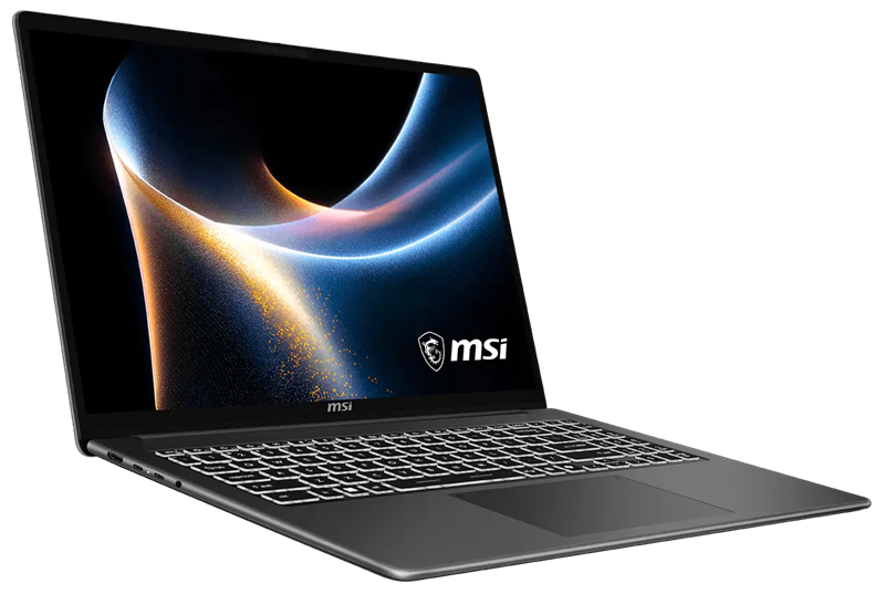 ноутбук MSI Modern 16S AI+ G3MG Core Ultra 5 322 16" 16:10 FHD+ (1920 x 1200) OLED,DDR5 16GB,512GB SSD, Intel Arc Graphics,backlight,60Whr,1.7kg,1y,No OC,Platinum Gray
