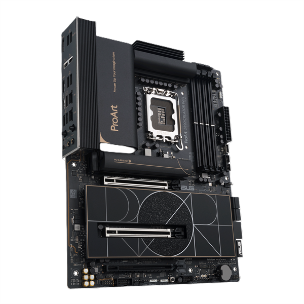 Материнская плата ASUS PROART Z890-CREATOR WIFI, LGA1851, Z890, 4*DDR5, 4*SATA, 5*M.2, 6*USB 3.2, 1*USB 2.0, Type-C, 3*PCIx16, DP+HDMI, ATX; 90MB1JD0-M0EAY0