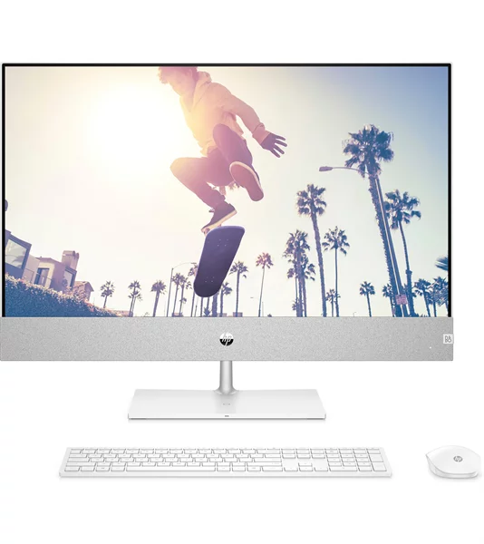 HP Pavilion I 27-ca2007ci NT 27" QHD(2560x1440) Core i5-13400T,16GB DDR4 3200(2x8GB),SSD 512Gb,GeForce RTX3050 4GB,no DVD, Rus/Eng kbd&mouse wireless,5MP Webcam, White,FreeDOS,Wireless Charger,1Y Wty