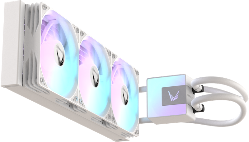 Система водяного охлаждения Formula V Line ICE JET GLOW 360 WH, 360mm, 3x120mm, ARGB fans, LGA115X/1200/1700/1851, AM4/AM5