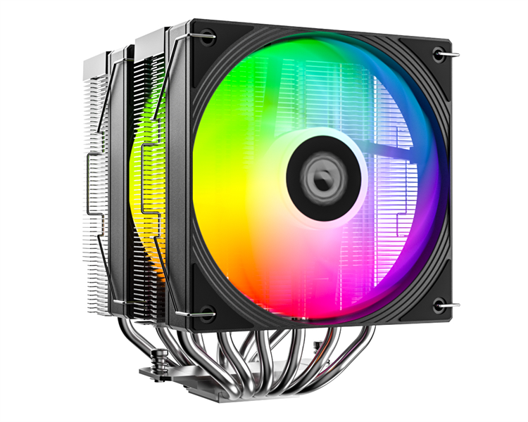 Кулер для процессора ID-COOLING FROZN A620 PRO SE ARGB LGA1700/1200/115X/AM5/AM4 (8шт/кор, TDP 260W, PWM, черный, 6 тепл.трубок + медная база, DUAL ARGB FAN 120mm) RET