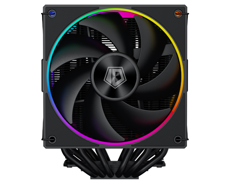 Кулер для процессора ID-COOLING FROZN A620 ARGB LGA1700/1200/115X/AM5/AM4 (6шт/кор, TDP 270W, PWM, черный, 6 тепл.трубок + медная база, DUAL ARGB FAN 120mm) RET
