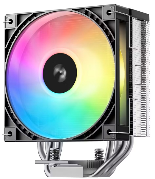 Кулер для процессора DEEPCOOL AG400 G2 ARGB LGA1851/1700/AM5/AM4 (18шт/кор, TDP 230W, PWM, ARGB Fan 120mm, 4 тепл. трубки, черный) RET (R-AG400-BKAMMG2-G)