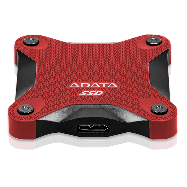 Внешний накопитель External SSD ADATA 512GB USB 3.2 Gen 2 (USB 10Gbps) R550/W480MB/s 3D NAND COLOR BOX red