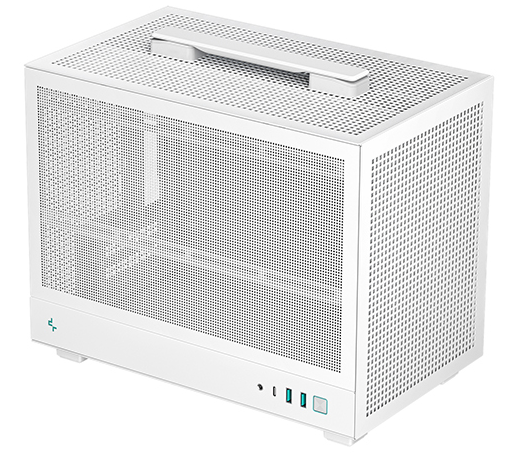 Корпус Deepcool CH160 MESH WH без БП, белый, MINI-ITX (R-CH160-WHNMI0-G-1)
