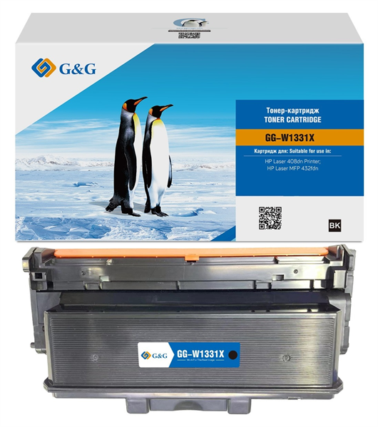 Картридж G&G GG-W1331X W1331X черный (15000стр.) для HP Laser 408dn/MFP 432fdn